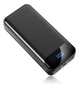 KLIFE 고속충전 대용량 보조배터리 20000mAh PD 22.5W QC3.0 잔량표시, 블랙, PD-Q2