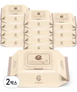 앙블랑 세이프 베이지 유아물티슈 휴대캡형 70gsm, 24매, 24개