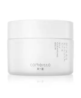 COMEITTO 프리미엄 쌀 클렌징 크림 110g 3.88oz 워터프루프 메이크업 리무버 물 알로에 및 브로콜리로 수분을 공급하는 페이셜, 1개